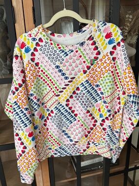 Champion x Susan Alexandra crewneck Fruits Eye Moon Reverse Weave Sweatshirt Y2K